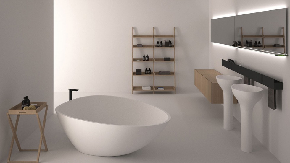 Bagno minimalista moderno