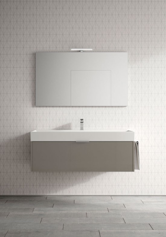 Mobile bagno sospeso stile minimal