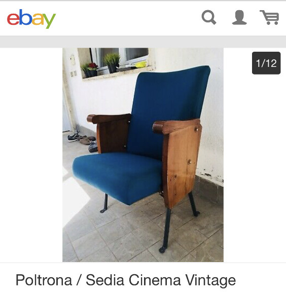 Complemento d'arredo vintage: poltrona da cinema