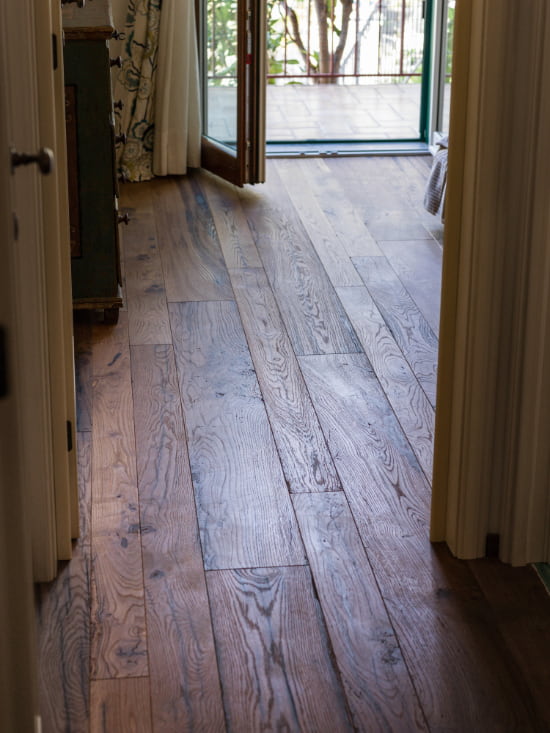 pavimento in legno oliato