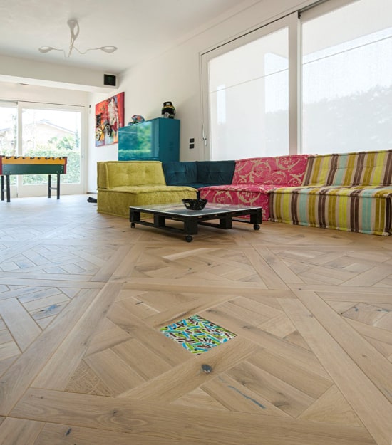 Parquet a quadrotte