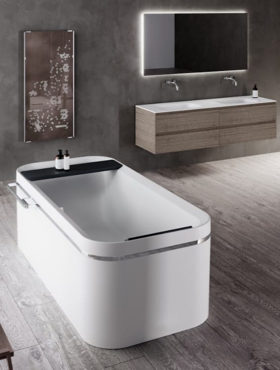 vasca da bagno free-standing grande