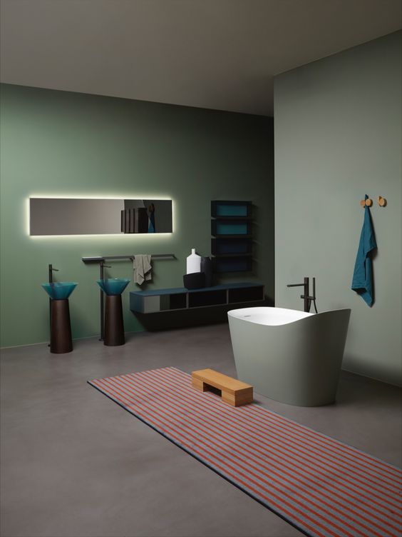 bagno con arredo Antonio Lupi