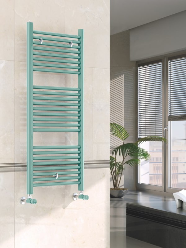 scaldasalviette verticale verde