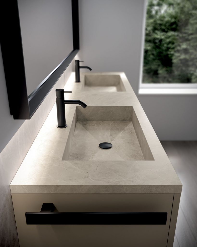 mobile bagno con doppio lavabo