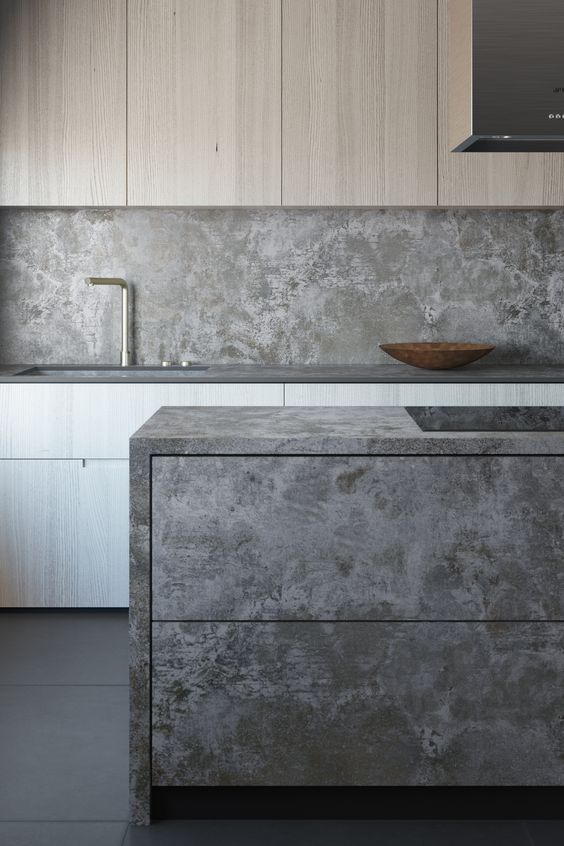 cucina con top in dekton