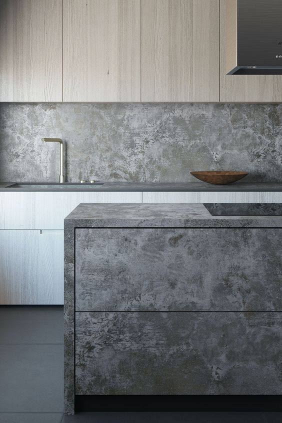 cucina con top in Dekton