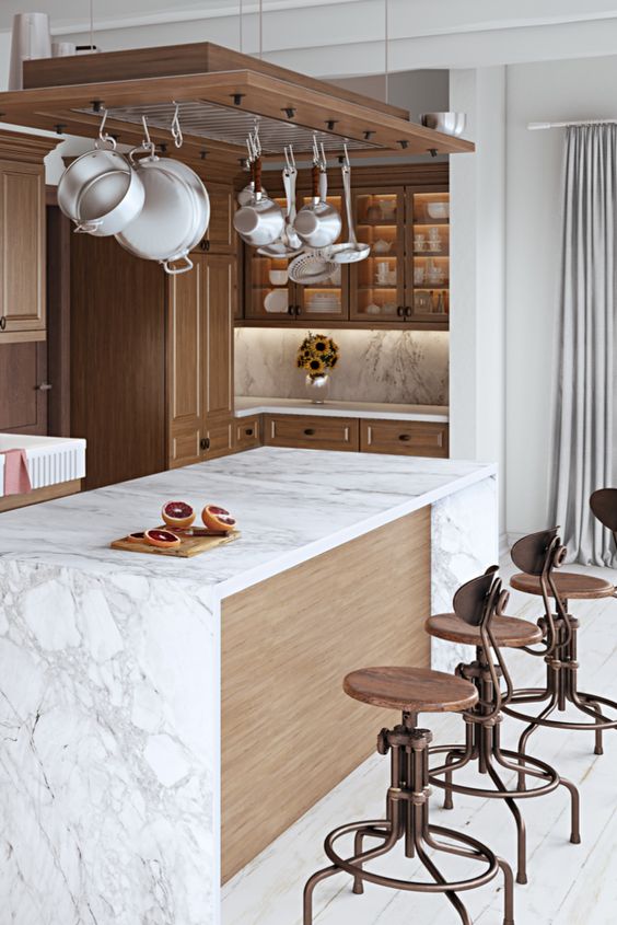 piano cucina in Dekton bianco