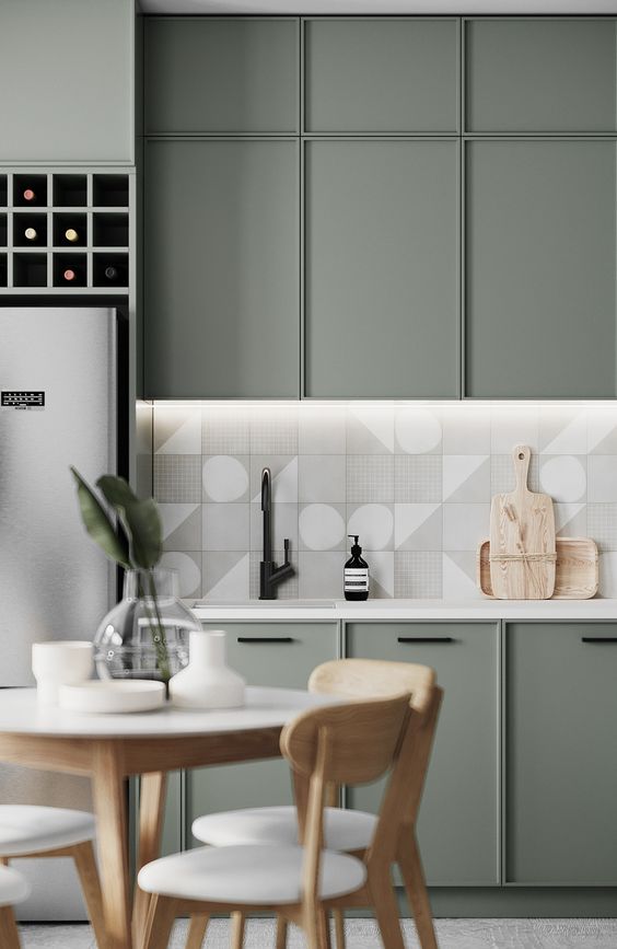 cucina con arredi minimal