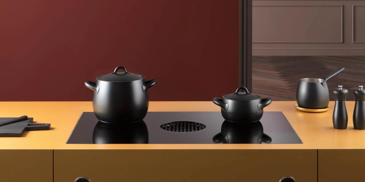 piano a induzione nero