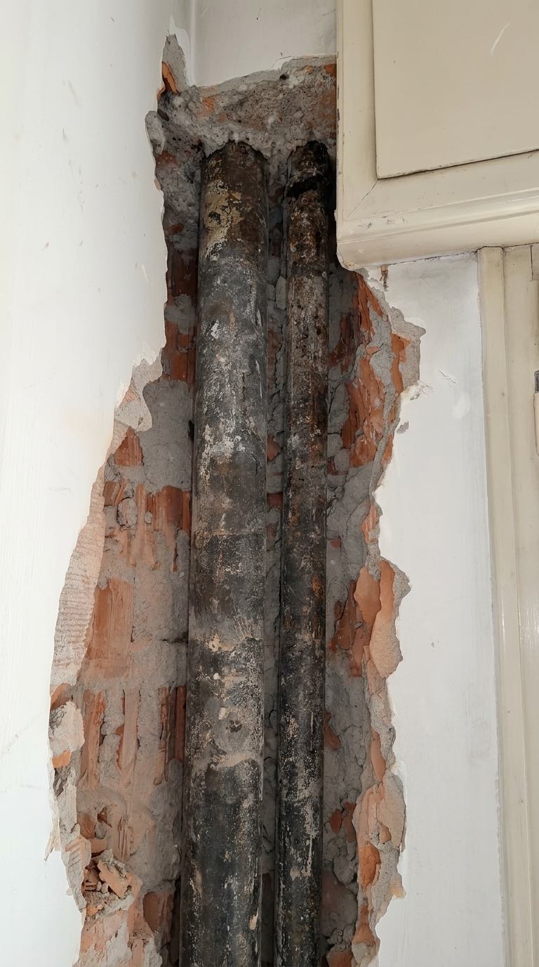 colonna di scarico bagno