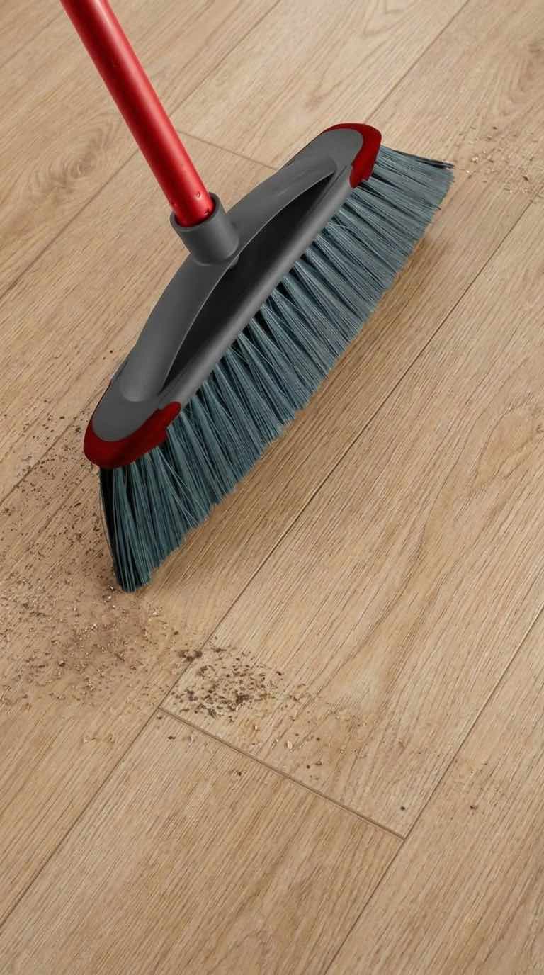 scopa pulisce SPC effetto legno